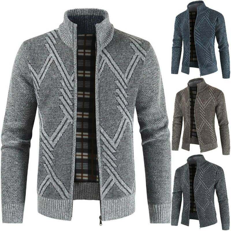 mens knitted jackets uk