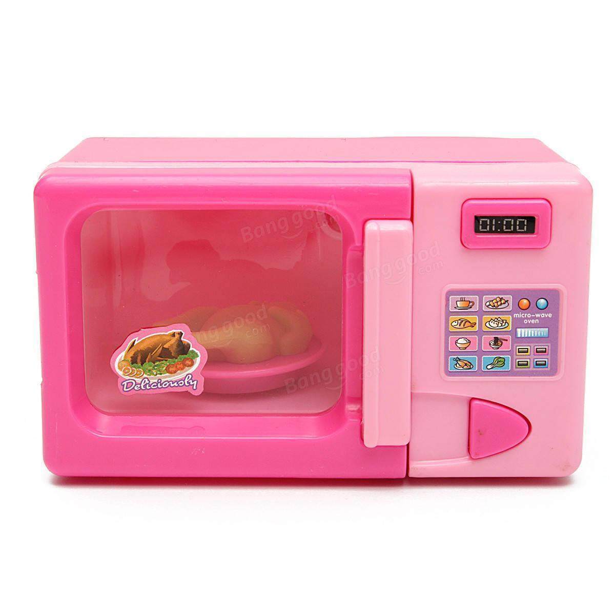 pink toy microwave