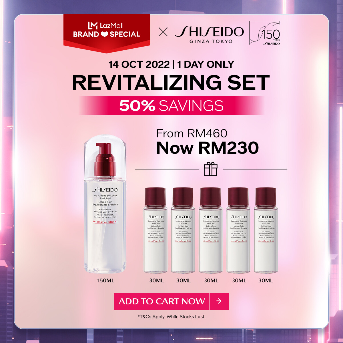 Gambar [150th Anniversary Exclusive | 14 Oct Only] Shiseido Defense Preparation Treatment Softener Enriched 150ml Set RM230 (Worth RM460)