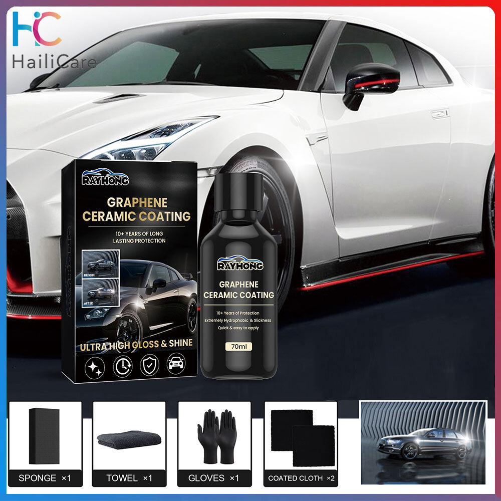 Xe Graphene phủ gốm 70ml pha lê mạ lớp phủ chống thấm bảo dưỡng xe sơn bảo vệ bề mặt xe chống UV