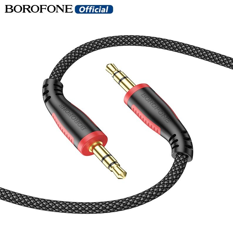Borofone cáp âm thanh aux bl14 dây loa giắc cắm 3.5 mm cáp âm thanh cho xe hơi bộ chuyển đổi tai nghe dây giắc cắm 3.5 mm cho bộ trộn bộ khuếch đại loa máy nghe nhạc cd giắc cắm 3.5 cáp âm thanh đầu đực