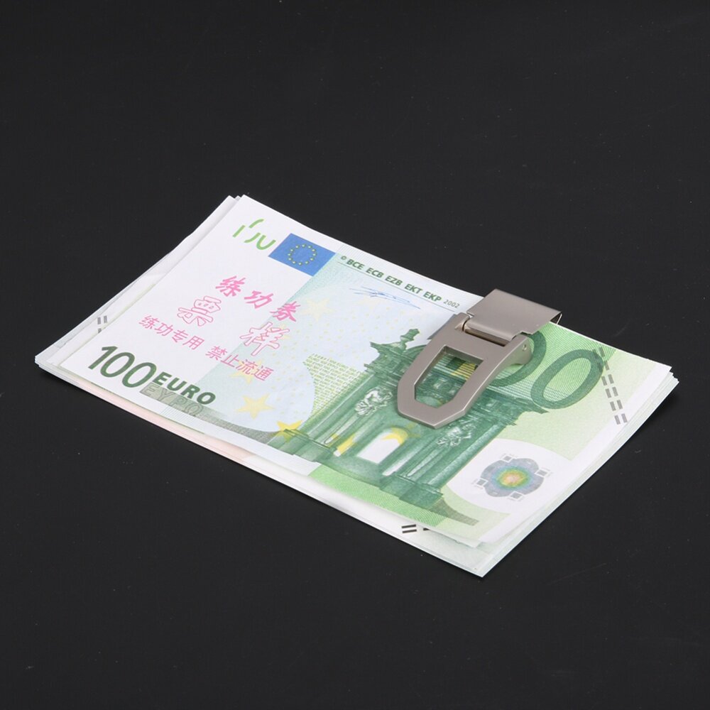 Ví Thép Không Gỉ Có Lỗ Hình Vòng Cung Kẹp Đựng Thẻ Tên