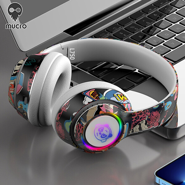 Mucro L750 3 in 1 RGB Graffiti Pattern Wireless Gaming Noise Reduction Headset ราคา 723 บาท*ส่งฟรี