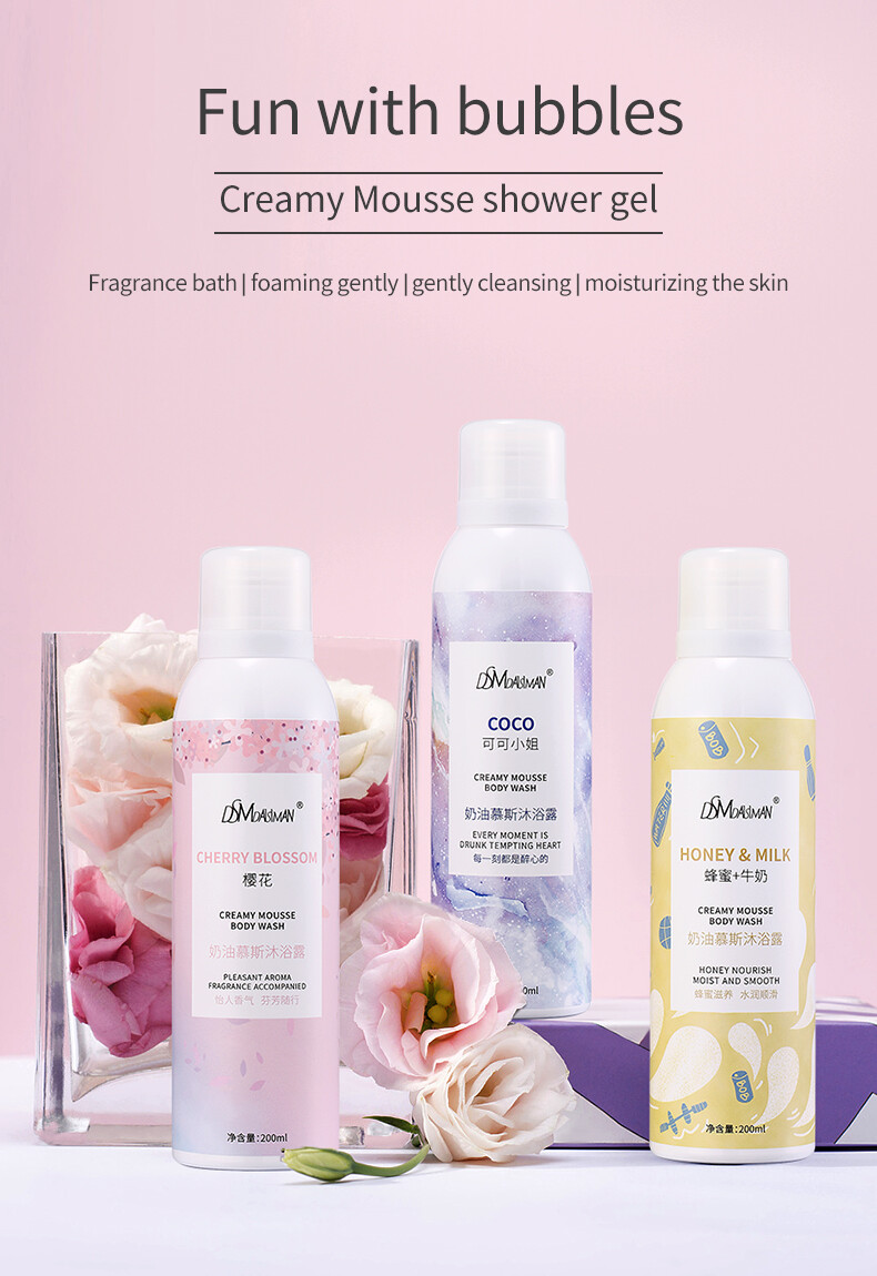 creamy mousse body wash