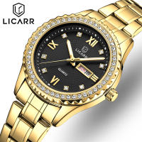 LICARR Brand Luxury Women’s Watches Fashion Ladies Quartz Watch For Women Stainless Steel Casual Waterproof Sport Date Clock