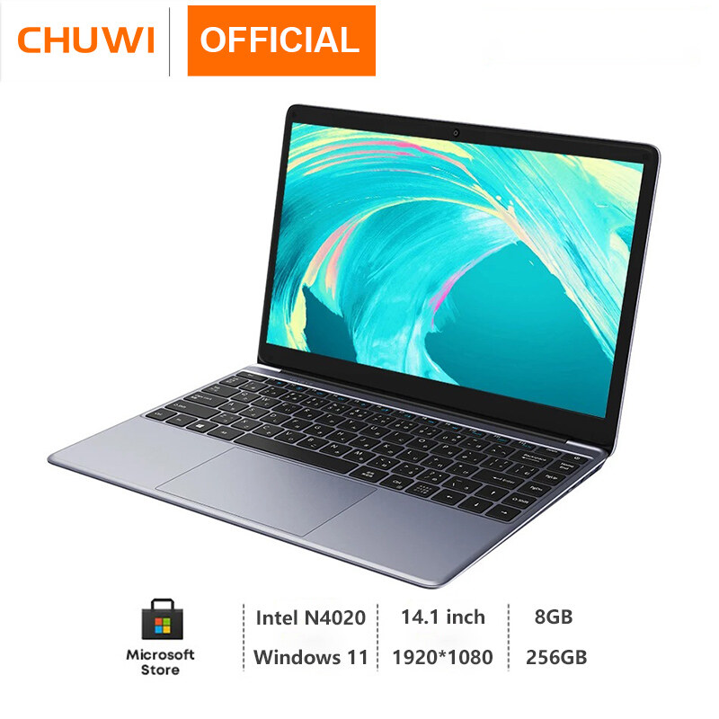 CHUWI HeroBook Pro 14.1 inch Laptop brand new original 8GB RAM 256GB SSD Intel Celeron N4020 Computer UHD Graphics 600 mini laptop windows 11 Notebook ราคา 8,499 บาท*ส่งฟรี