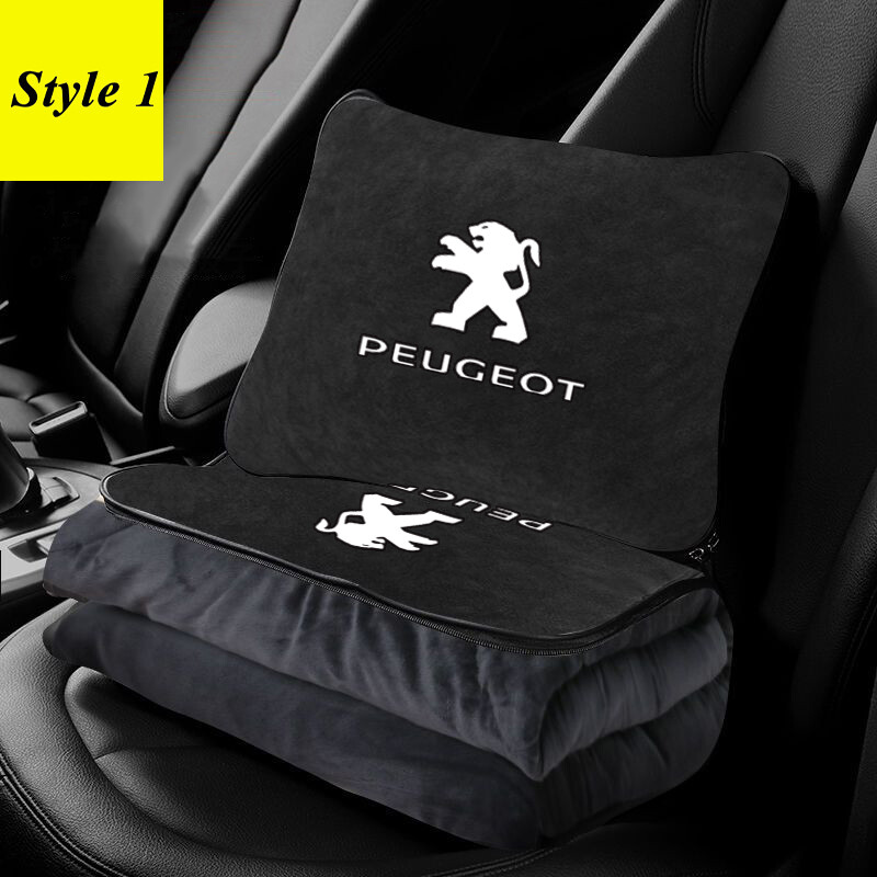 2in 1 siêu mềm gối xe hơi chăn du lịch thích hợp cho Peugeot 205 301 308S 309 406 605 607 3008 807 rcz gối xe hơi đệm đỡ thắt lưng