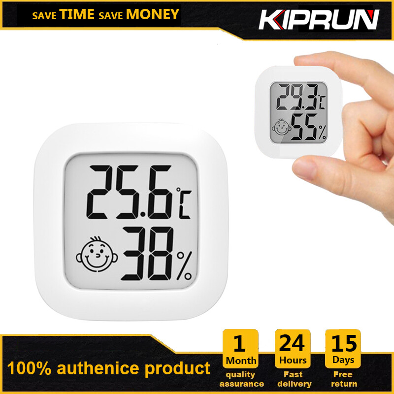 [Hàng Có Sẵn] KIPRUN Nhiệt Kế LCD Kỹ Thuật Số Ẩm Kế, Máy Đo Độ Ẩm Cảm Biến Nhiệt Độ Mini Trong Nhà Nhiệt Kế Máy Đo Độ Ẩm Phòng, Màn Hình Điện Tử Mặt Cười