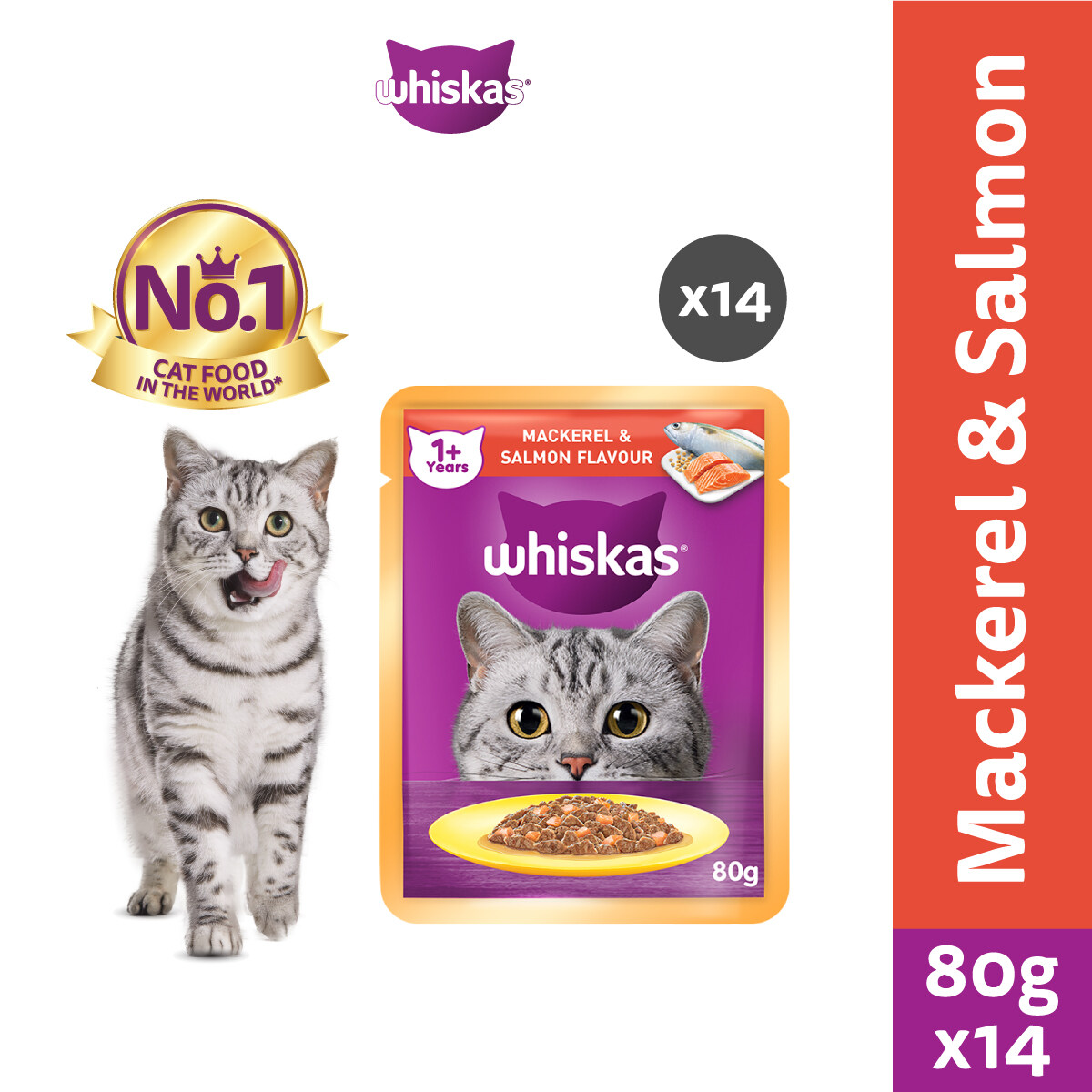 Whiskas mackerel outlet & salmon