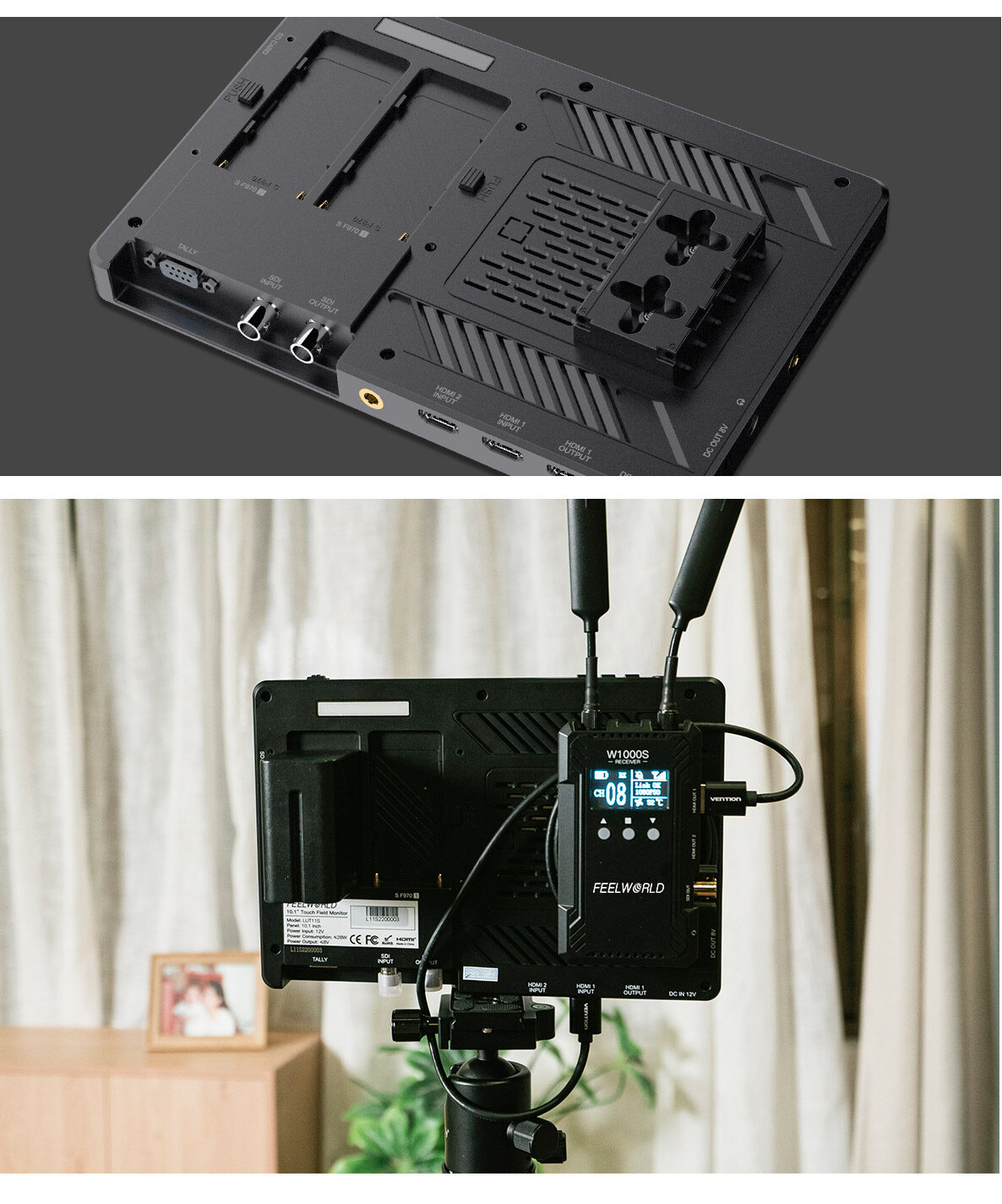 FEELWORLD LUT11S 10.1 Inch DSLR Camera Field Monitor 3G-SDI