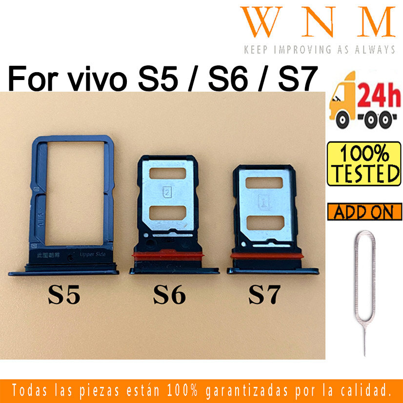 Giá đỡ khe cắm cho vivo s5 / s6 / s7 khay thẻ sim đầu đọc đồ đựng thẻ khe cắm sd đồ thay thế bộ chuyển đổi phần