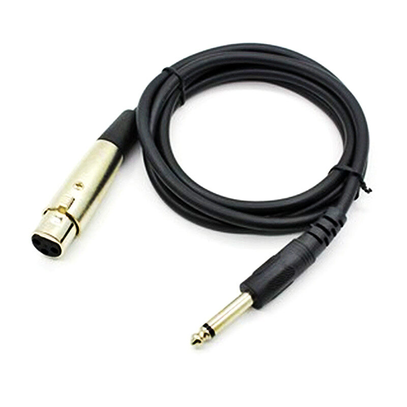 Dây micro dây xlr đầu cái sang đầu cắm đực 6.35mm dây micro dẫn âm thanh
