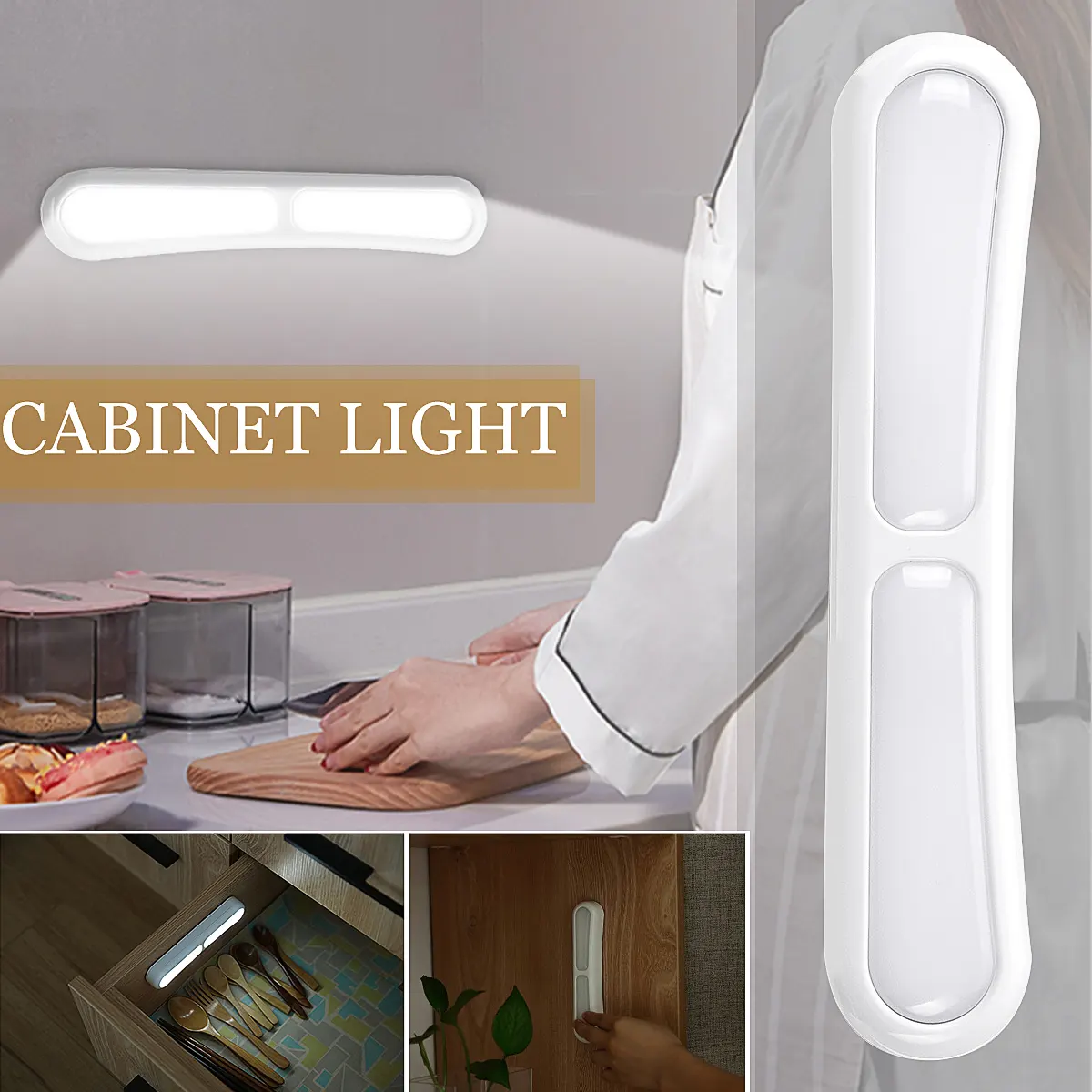 1 2 4 6pcs Wireless Hand Press Closet Lights 4led Under Cabinet Diy Stick On Anywhere Portable Wardrobe Cupboard Drawer Kitchen Stairs Step Light Bar Night Light White Lazada Singapore