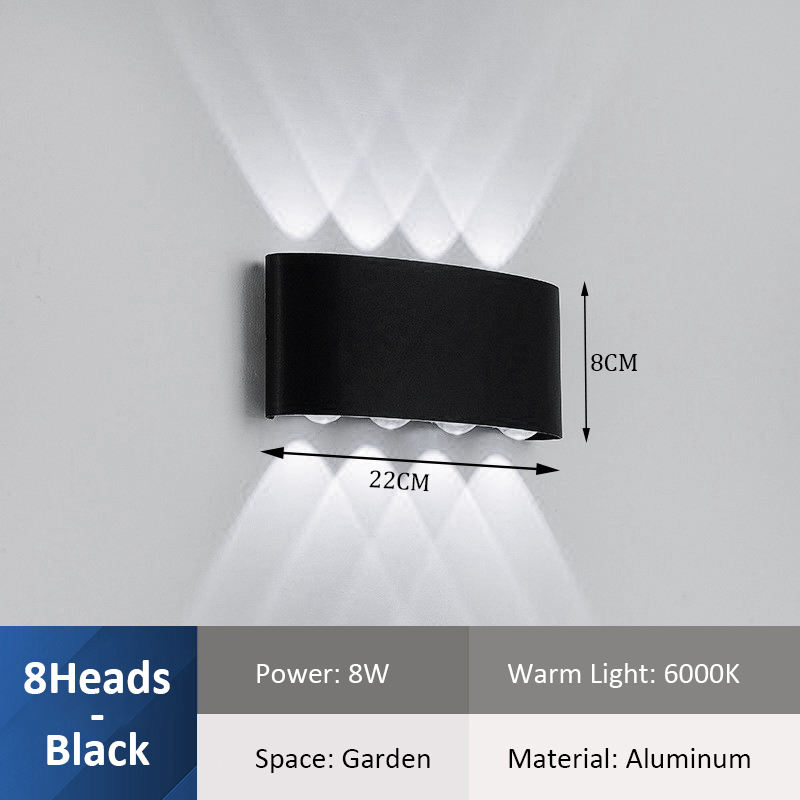 [Warm Light] TOMAX 1 Year Warranty Outdoor IP54 Waterproof Led Wall Lamp Outdoor Balcony Spotlight European Style Outdoor Wall Sconce Waterproof Spotlight