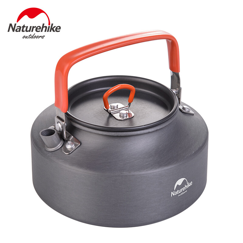 Naturehike dụng cụ nấu ăn cắm trại ngoài trời có tay cầm chống nhiệt 1,1l bình trà cà phê giữ nhiệt dã ngoại bình cắm trại