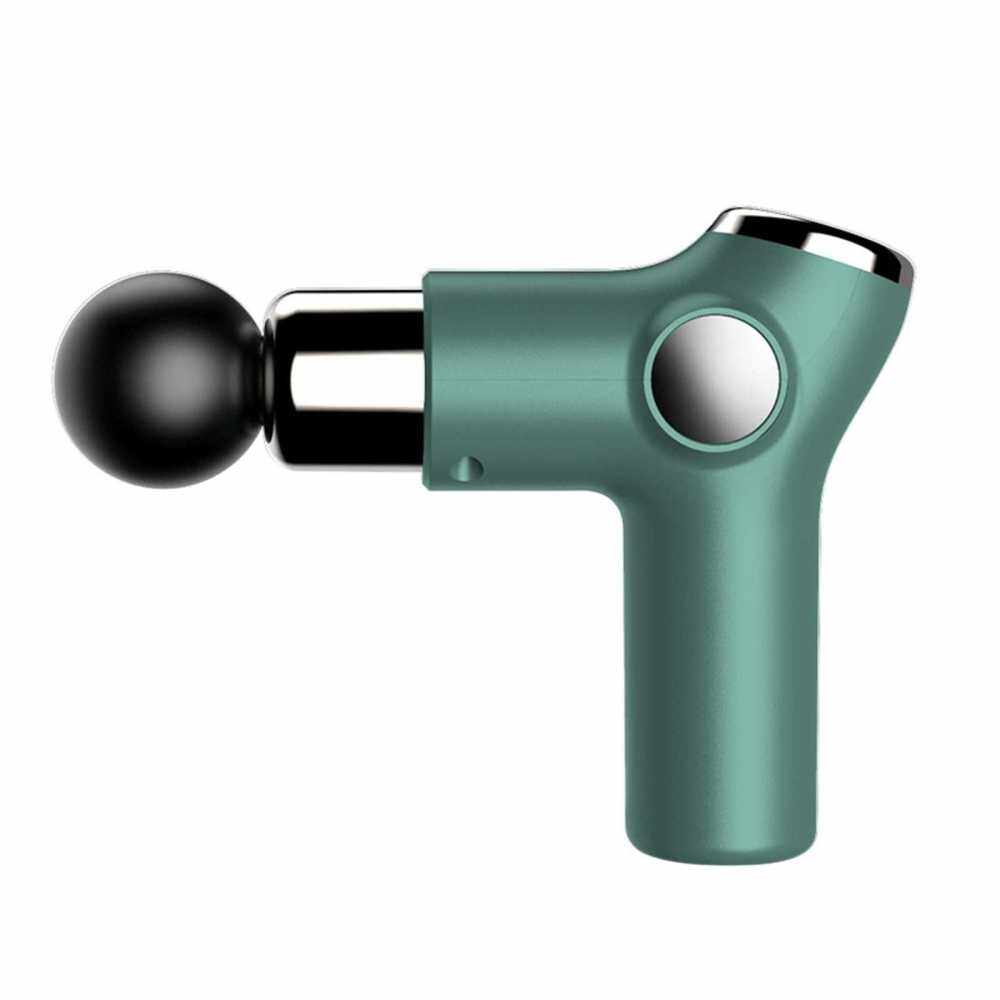 Gambar Mini Massage Gun Portable Deep Muscle Massager for Pain Relief Electric Massager Gun with 4 Massage Heads for Gym Office Home (Green)