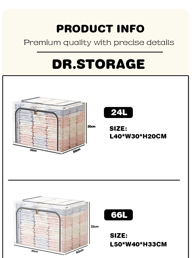 DR.STORAGE Foldable Storage Box, 24L/66L/100L Large Capacity Organizer Container
_voghion.com