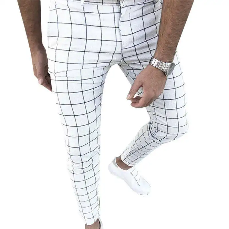 plaid smart pants