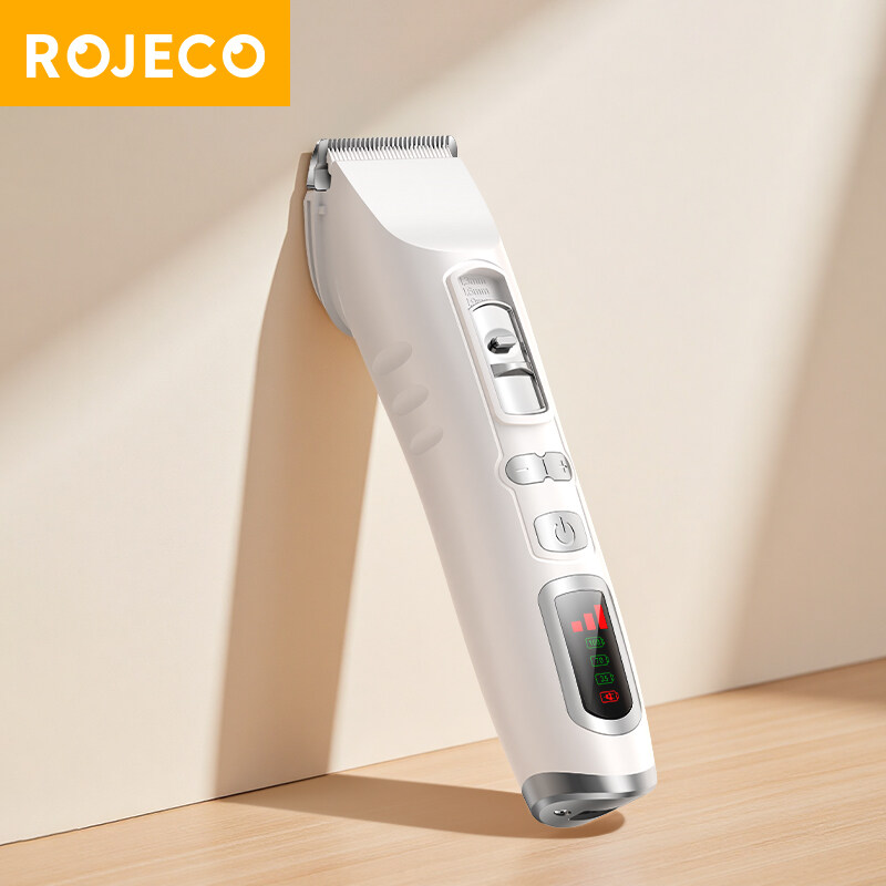 Rojeco Pet đồ cắt tóc chạy điện lông chó Lược chải lông Digtal hiển thị cho chó và mèo
