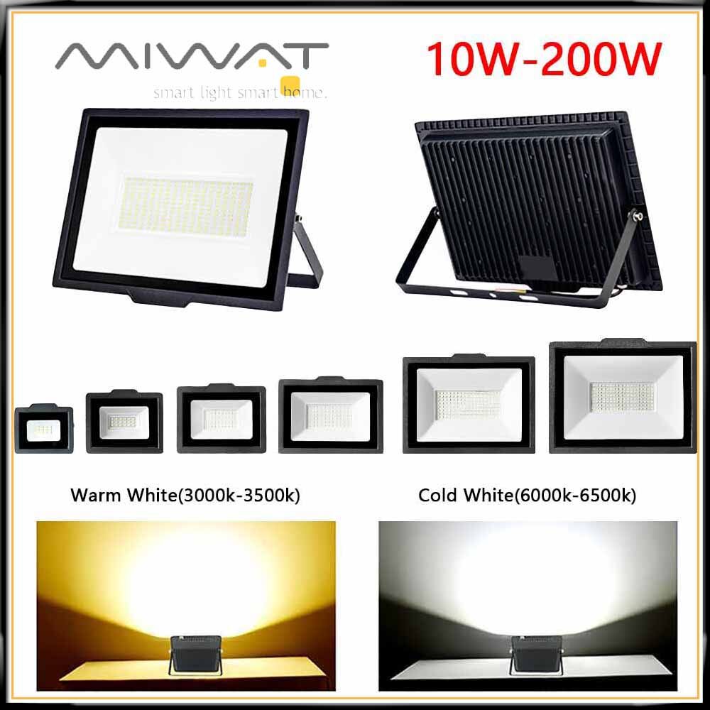 MIWAT Outdoor LED Flood Light 10W 50W 100W 200W IP67 Waterproof LED