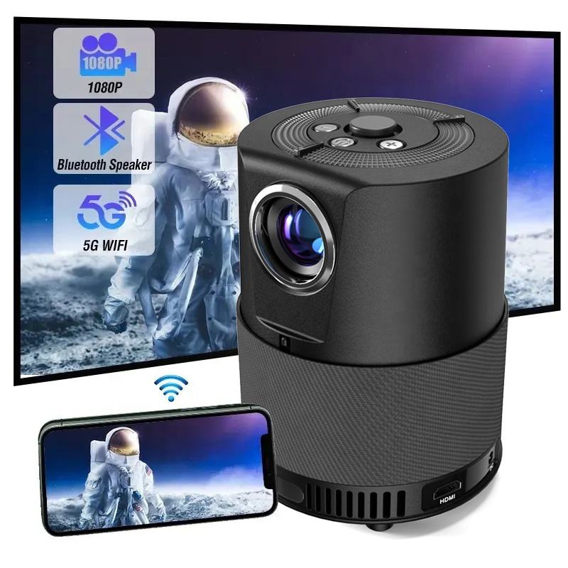 A3 Portable Mini Movie Projector Laser Beamer Android 9 2+16 GB 300 ANSI Allwinner 7500 Lumens Dual BT5.0 Home Theater Cinema Bluetooth Projectors ราคา 5,677 บาท*ส่งฟรี
