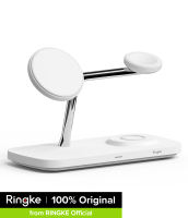 Ringke Qi2.2 25W Qi2 3 in 1 Wireless MagSafe Compatible Charger Foldable Charging Stand Dành cho iPhone Samsung Apple Watch Galaxy Watch AirPods Galaxy Buds