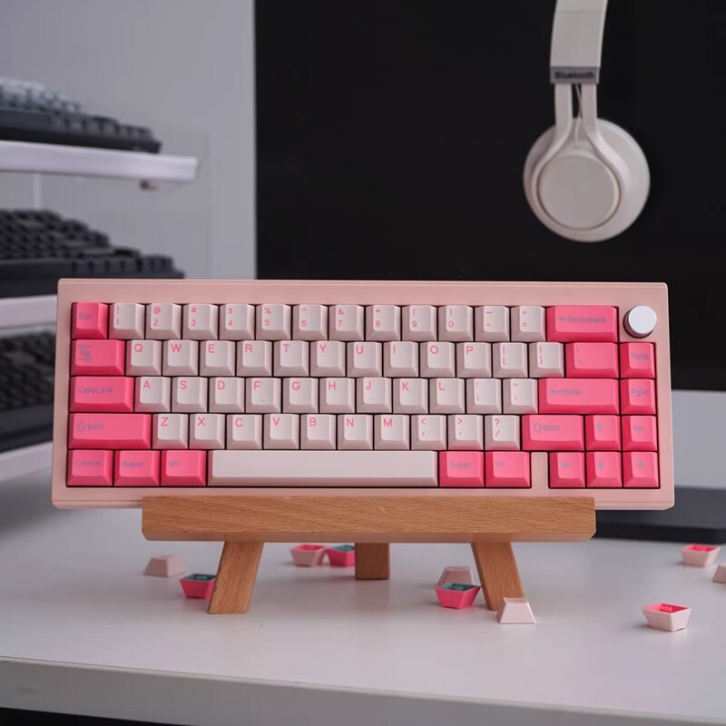 Pink Valentine chủ đề ngày key cap 166 Phím Cherry Profile PBT double shot Keycaps cho công tắc Cherry MX Bàn Phím Cơ RK61/Anne Pro 2/gk61