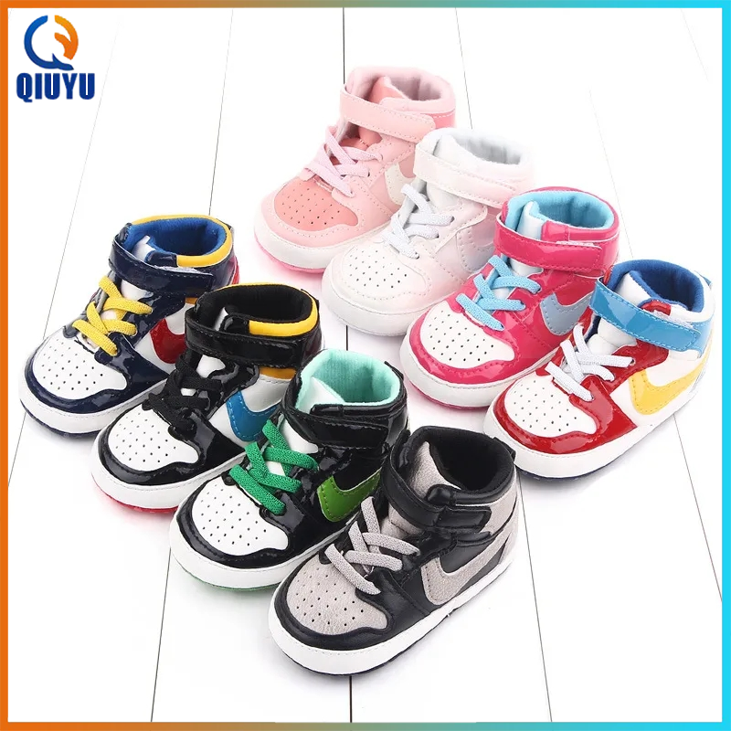 Qiuyu bé giày cho trẻ mới biết đi giản dị Giày sneakers cho bé bé Giày trẻ em giày cho trẻ mới biết đi giày bé