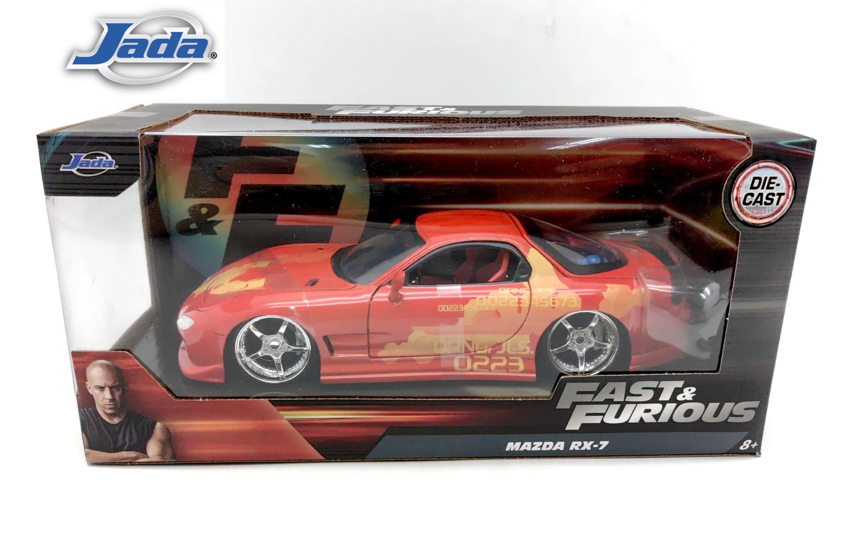 Jada 1/24 - Fast & Furious - Mazda RX-7 De Han - Orange Et Noir - Réf. 30732