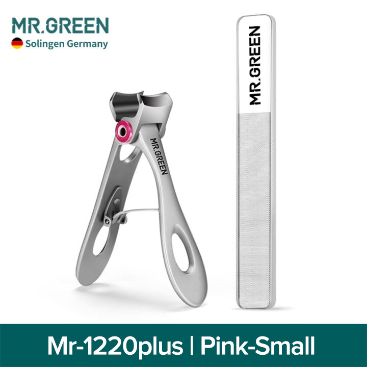 Hàng Đức MR.GREEN Cắt Móng Tay Thép Không Gỉ Bộ Làm Móng Tay Hàm Mở Rộng Dụng Cụ Cắt Móng Tay Với Vỏ