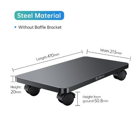 [Hàng Có Sẵn] ORICO Giá Đỡ CPU Máy Tính ABS Có Bánh Xe Giá Đứng Ổn Định Cho Vỏ Máy Tính Thiết Kế Rỗn