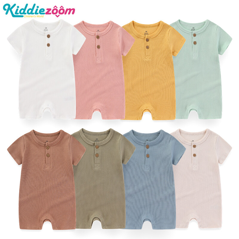 Kiddiezoom 2 Pieces New Born Baby Clothes Baby Short Sleeve Romper Boy