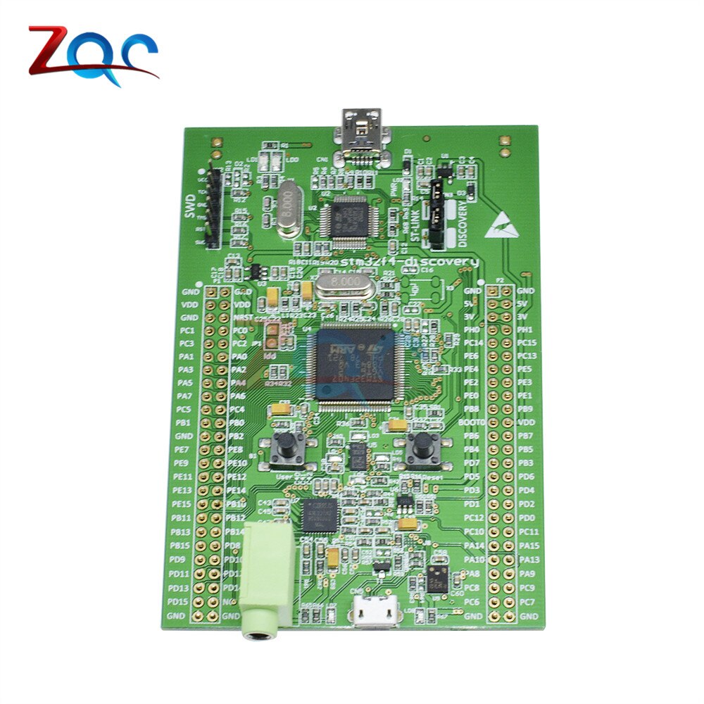 STM32F4 Discovery Board (STM32F407VGT6) - Cortex-M4 Development Board With Debugger, Sensors