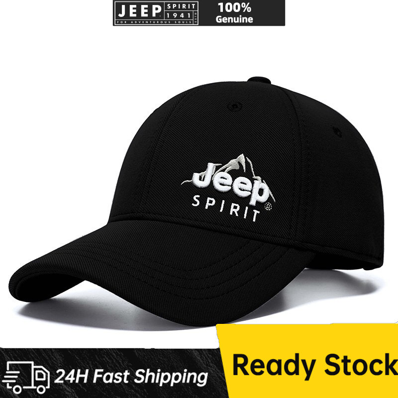 JEEP SPIRIT 1941 ESTD Men's Baseball Hat Casual Fashion Minimalist Round Top Casual Sunshade Hat A0744 ราคา 409 บาท*ส่งฟรี
