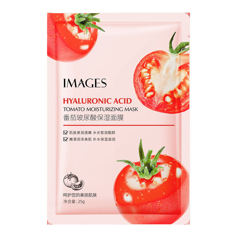 Lazada Philippines - Tomato Hyaluronic Acid Moisturizing facial mask Moisturizing&Moisturizing Skin Rejuvenating Breathable Patch facial mask