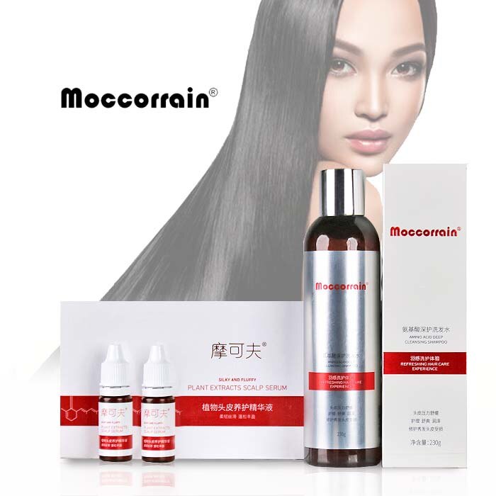 Gambar Mintcare Moccorrain Anti Hair Loss Hair Shampoo + Serum Plant Extract Scalp Health Hair Growth Syampoo Rambut Hair Fall