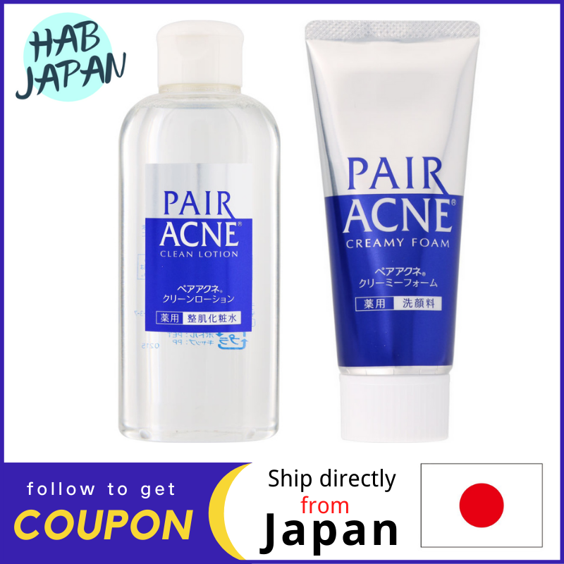 Gambar Lion Pair Acne Creamy Foam Medicinal Wash Pigment 80g Clean Lotion 160mL?Ship directly from Japan?