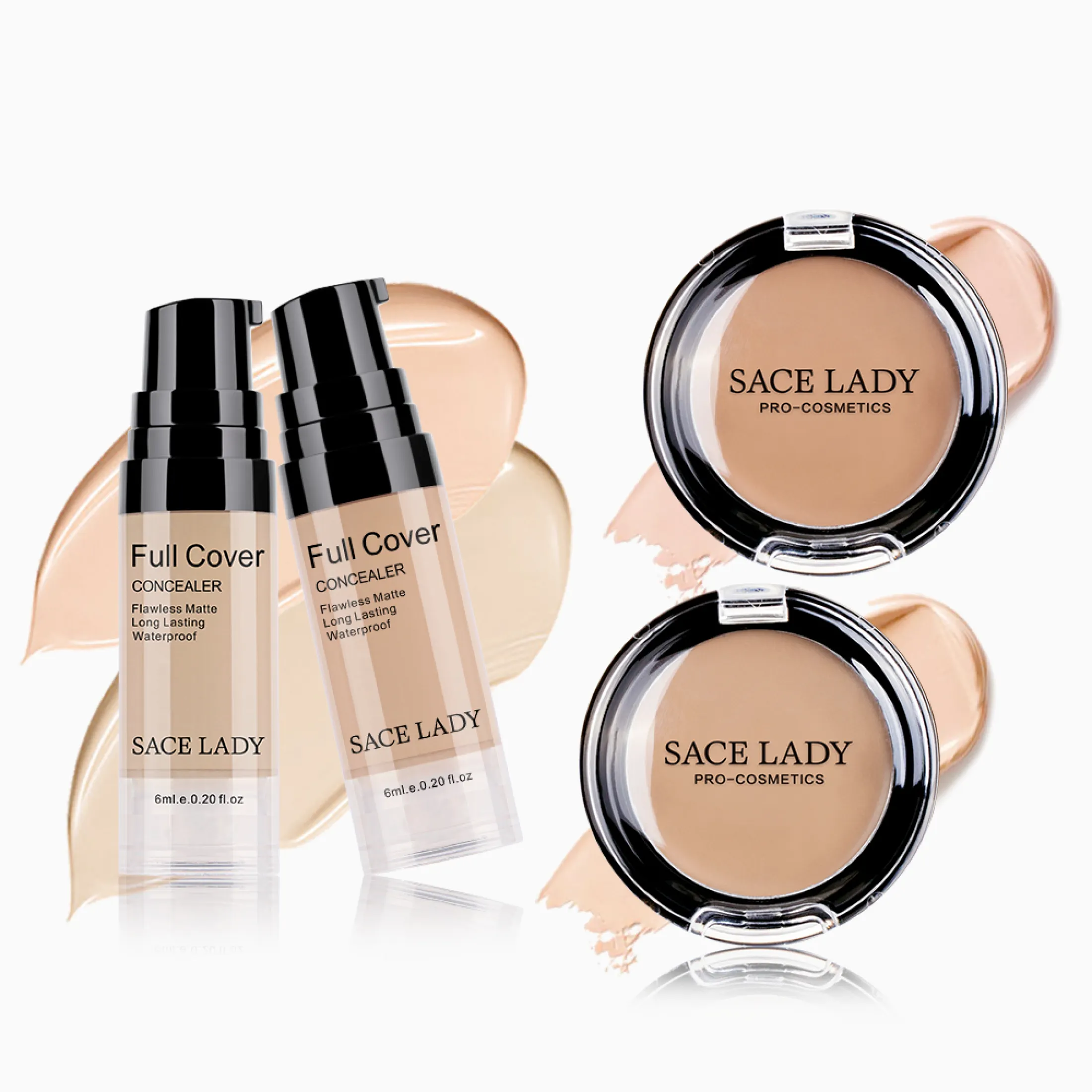 liquid concealer with powder foundation