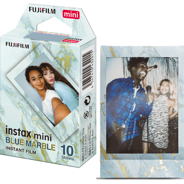 FUJIFILM Instax Mini Film (Blue Marble 10s) Blue Marble Film Pack