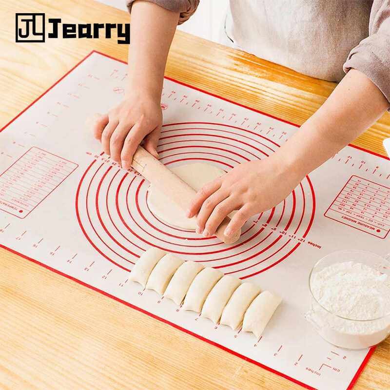 Gambar Jearry Silicone Flour Cutting Kneading Pad Food Grade Baking Utensils