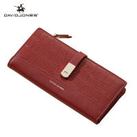 David Jones Paris Krlot Joint Name Long Crocodile Wallet 2 Fold Phone Card Holder Organizer For Women And Gilrs