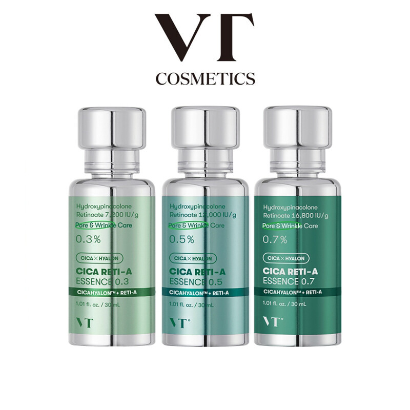 Vt cica reti-a essence 0.3% / 0.5% / 0.7% 30ml vt cosmetics