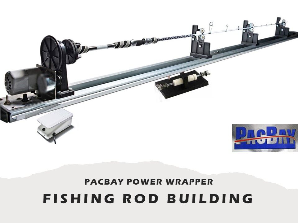 PACIFIC BAY FISHING ROD BUILDING MACHINE COMPLETE SET POWER WRAPPER