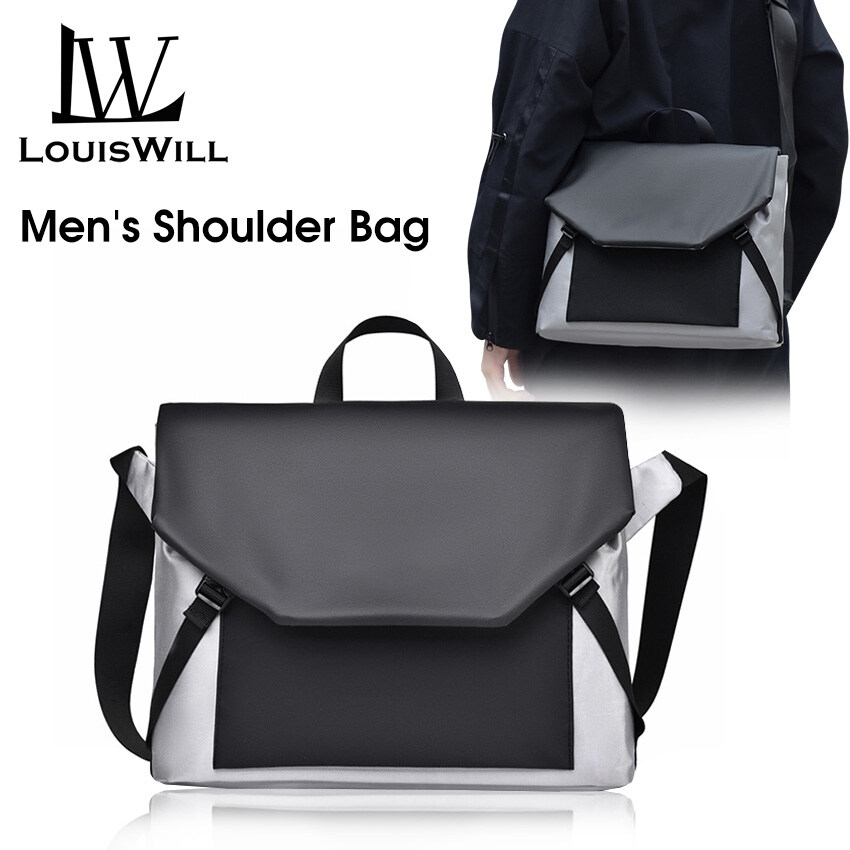 Louiswill túi thời trang Túi Nam Túi Đeo Vai sức chứa lớn túi xách không