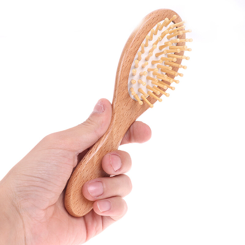 3 Chiếc Lược Chải Tóc Em Bé Bằng Gỗ, Cho Trẻ Sơ Sinh Trẻ Mới Biết Đi Bàn Chải Tóc Đầu Massager