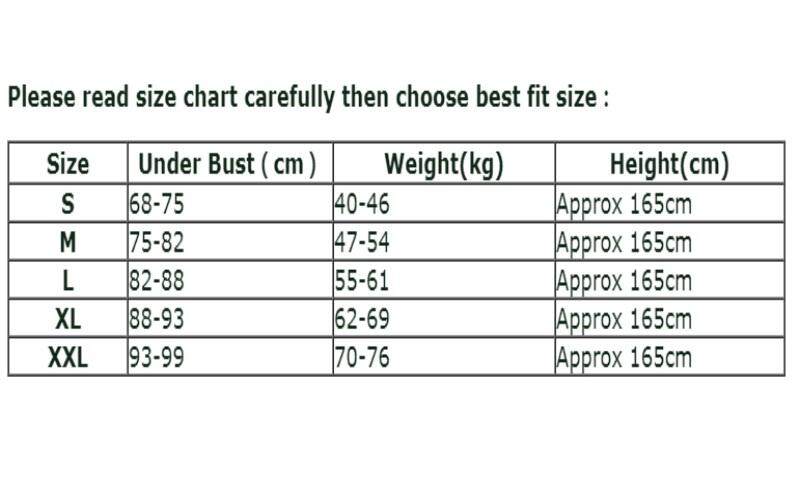 Bra To Binder Size Chart