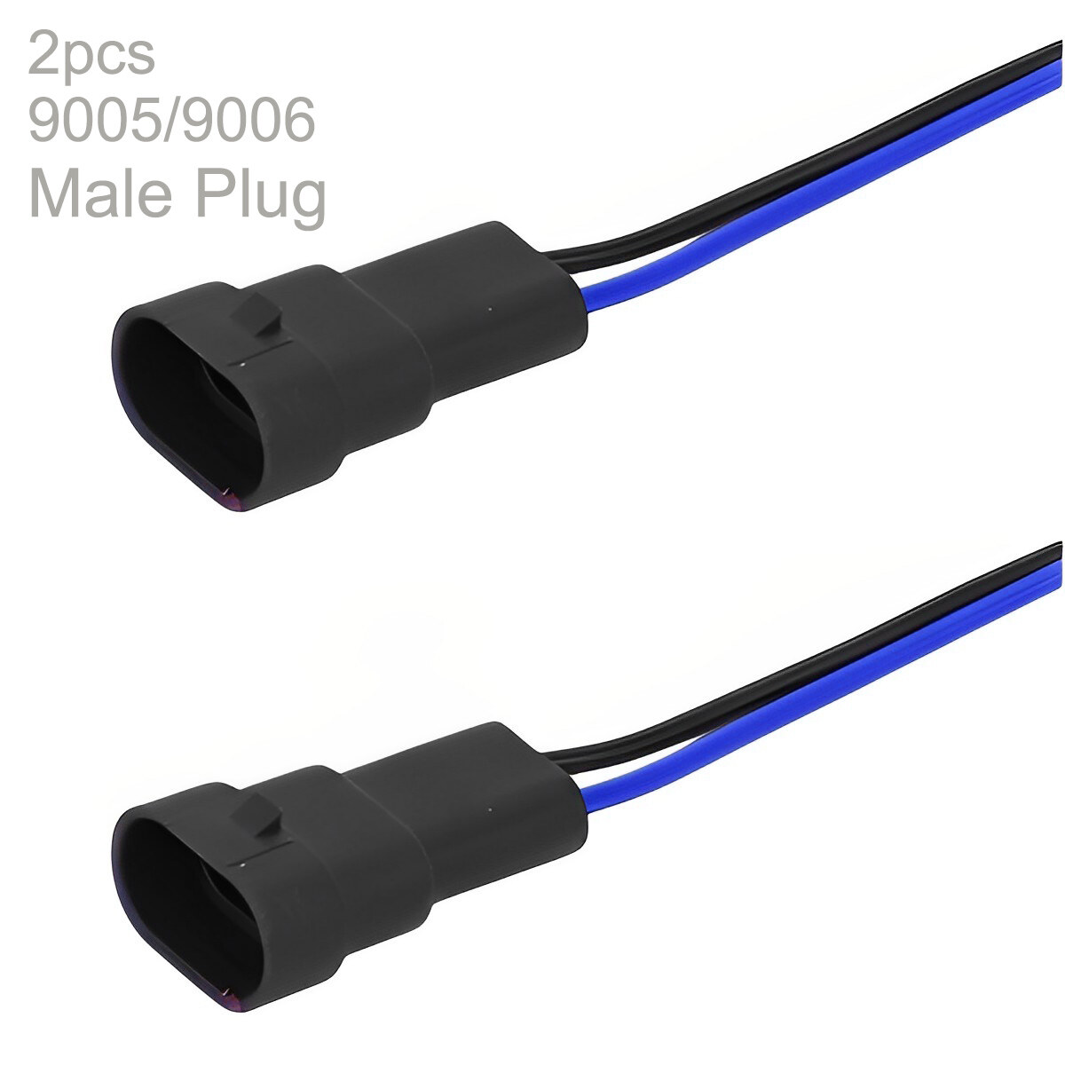 2pcs 9005 9006 Female Socket Connector for Headlights Fog Lights Retrofit Extension Wiring Harness