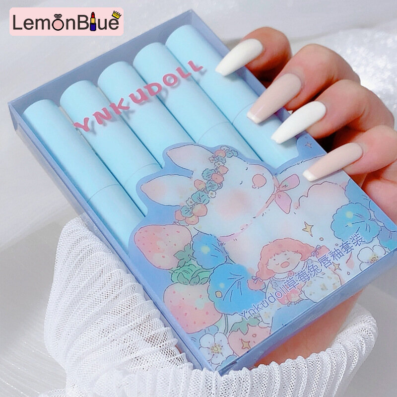 Gambar LemonBlue Matte Lipstick Set Vivid Colour Long Lasting Non Stick Cup Beauty Cosmetics Matte Lipstick Set For Women Girl Long Lasting Non Stick Vivid Colour Long Lasting Non Stick Cup Beauty Cosmetics Makeup Set