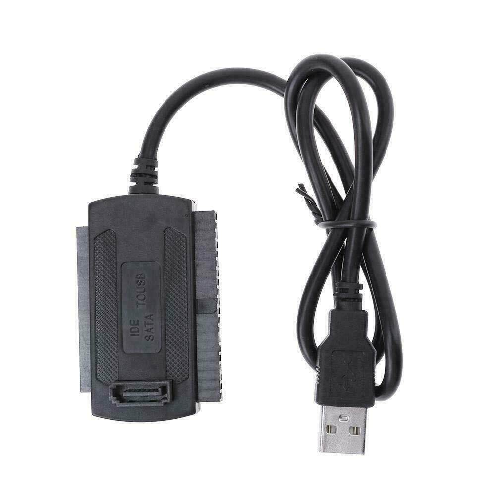 Bộ Chuyển Đổi Ổ Cứng USB 2.0 Sang IDE SATA S-ATA 2.5 4 HD Nguồn AC 3.5 Bên Với Bộ Nguồn Cáp Đổi Ngoài Chân HDD, T1W9