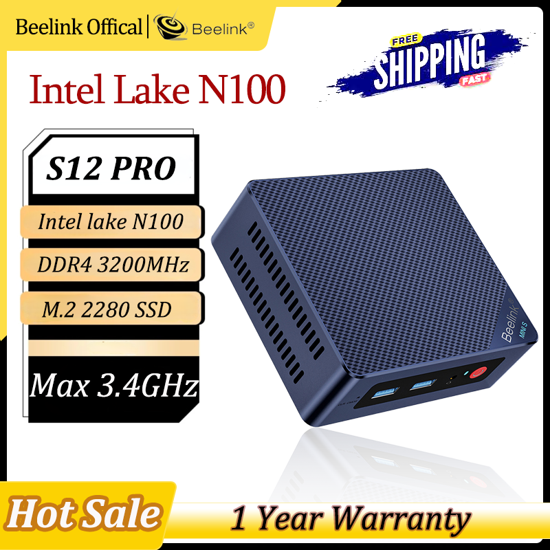 Beelink Mini S12 Pro Intel N100 Mini Pc Windows 11 Ddr4 16Gb Nvme